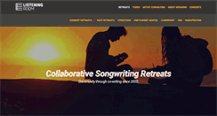 Desktop Screenshot of listeningroomretreats.com
